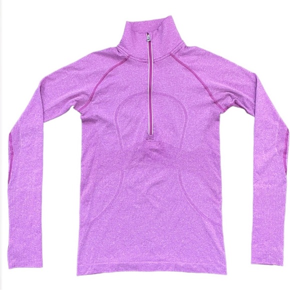 Lululemon Tun Swiftly Half Zip Ultraviolet Sweater  (Size 6) - Picture 2 of 7